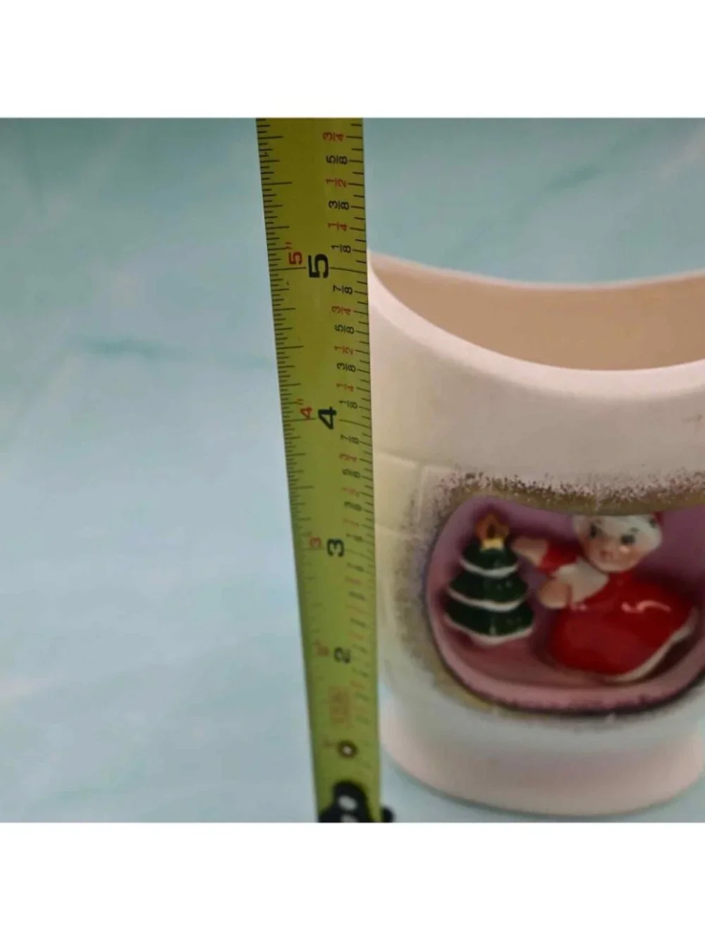 Holt Howard Christmas Pixie Mrs. Claus 3d Ceramic Vintage Planter - Read Below